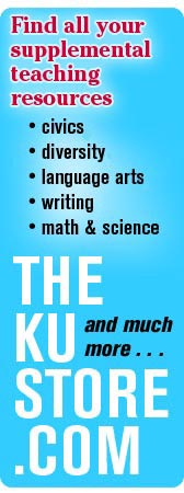 Find all your supplemental teaching resources: civics, diversity, language arts, writing, math and science and much more at the kustore.com: