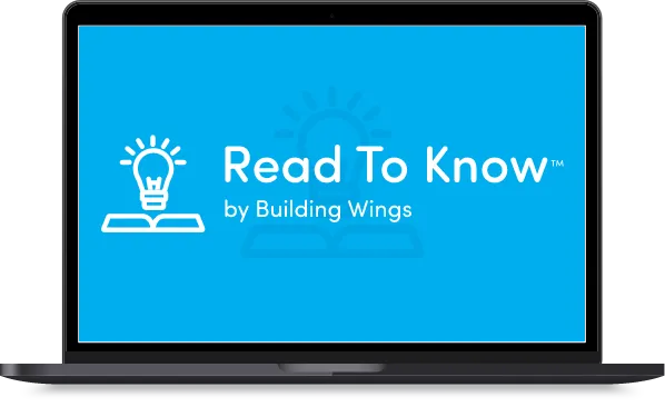 Laptop with Read To Know Logo